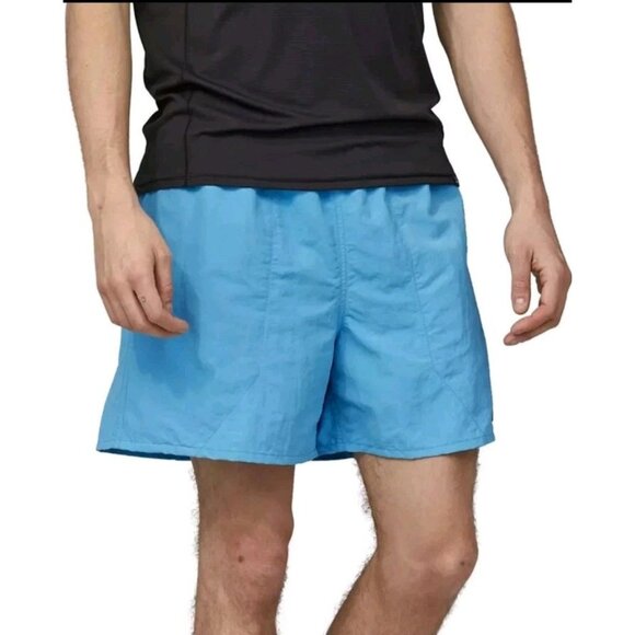 Patagonia Lago Light Blue 5" Inseam Waist Baggies Lights Shorts Men's Size XXL - Picture 1 of 9